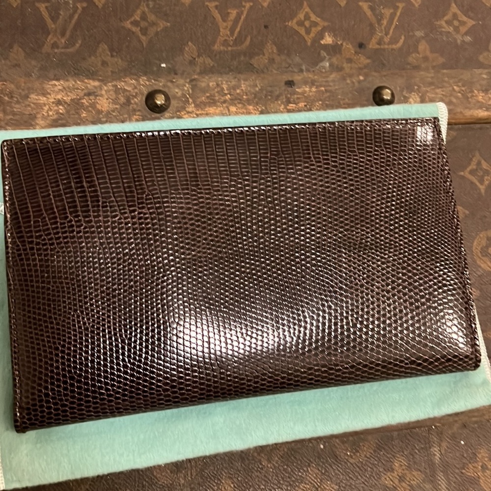 - SOLD - TIFFANY & CO Lizard Travel Wallet - Picture 13 of 16